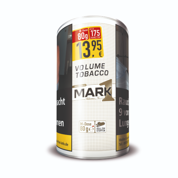 Mark 1 Gold Volumentabak 1 x 80g Mark 1 Gold Volumentabak 1 x 80g